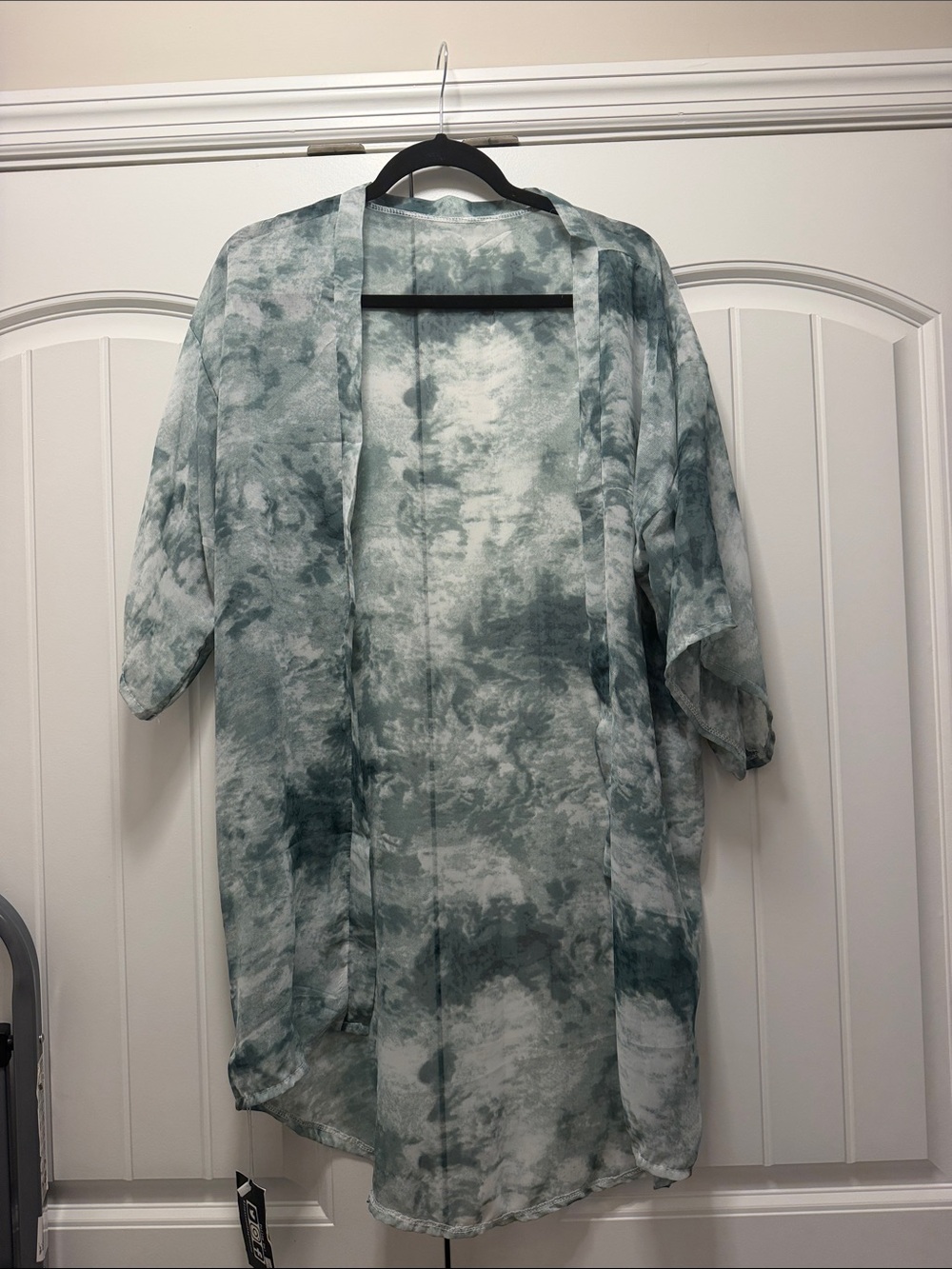 Tie-Dye Open Front Kimono